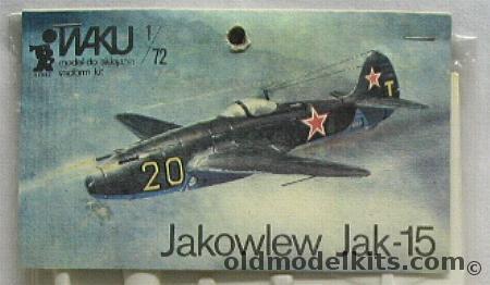 Waku 1/72 Yakovlev Yak-15 plastic model kit